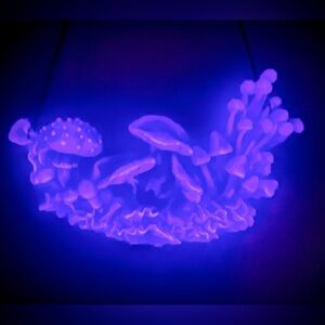Artist-made Glow in the Dark Mushroom Necklace